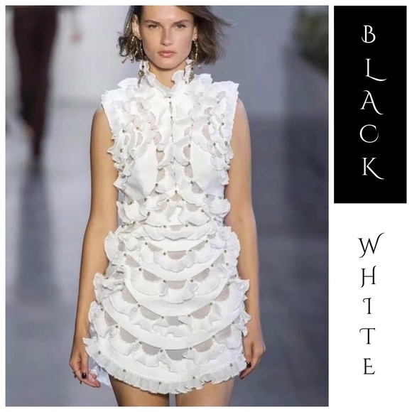 Dresses & Skirts - ❤️ The Winlynn Ruffle Hand Beaded Dress